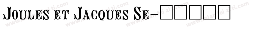 Joules et Jacques Se字体转换